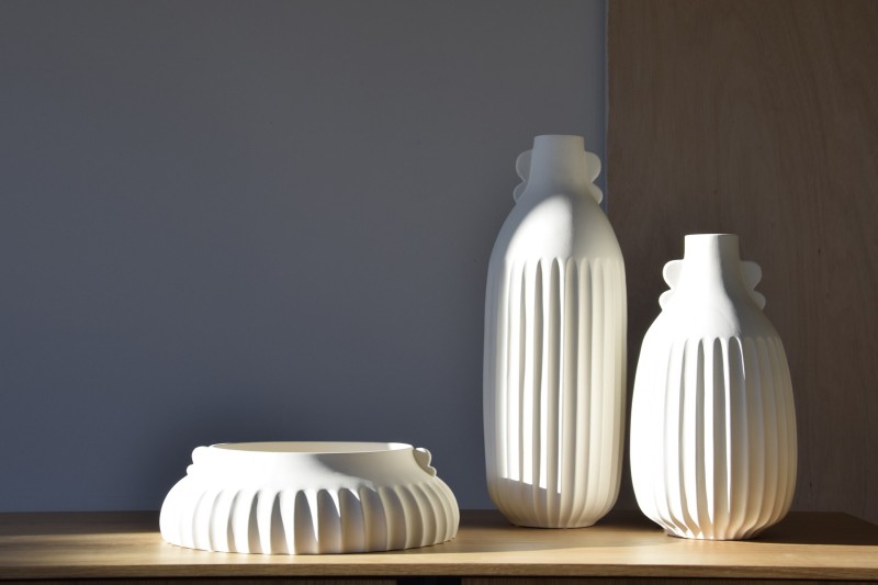 CLOUD COLLECTION: CERAMIC VASES AND CENTERPIECE | VP Interiorismo