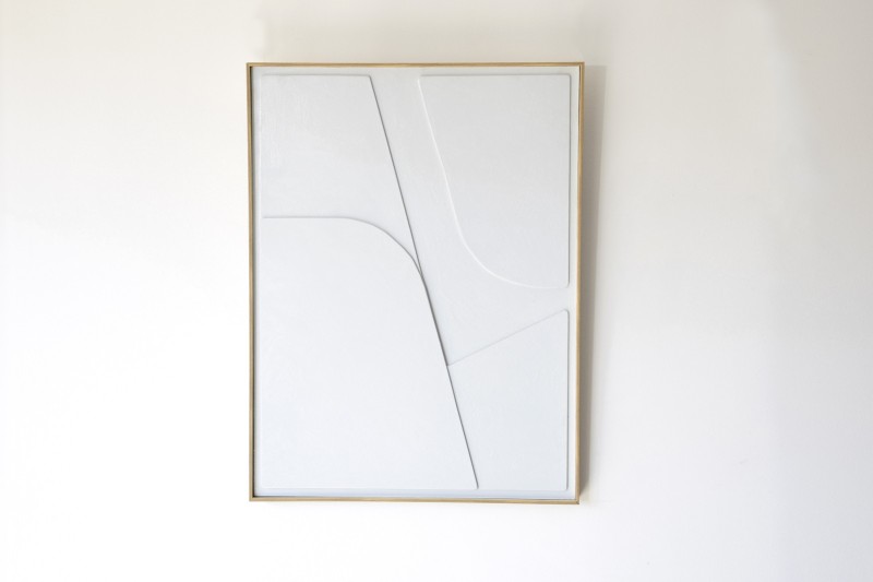 LIGHT GREY RELIEF PAINTING N.2 | VP Interiorismo