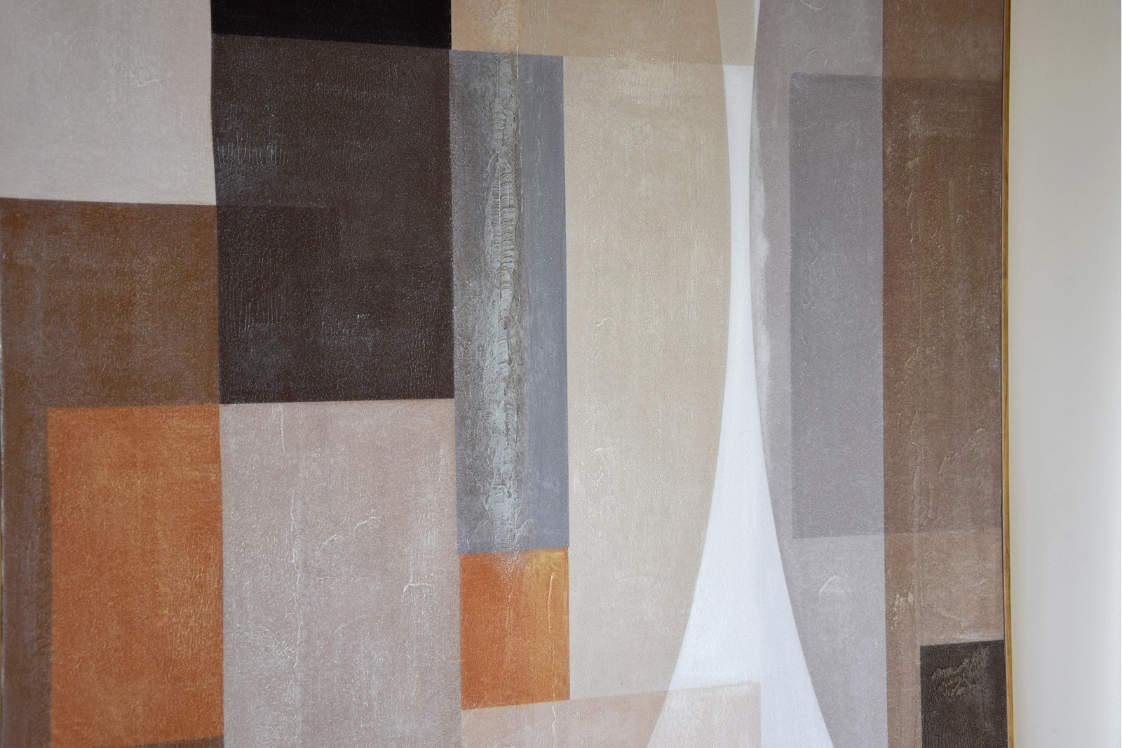 CUADRO ABSTRACTO CALIDOS N1. CON MARCO