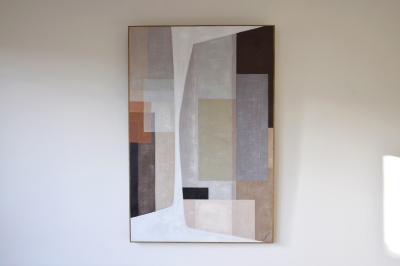 ABSTRACT PAINTING WARM SHADES N2. WITH FRAME | VP Interiorismo