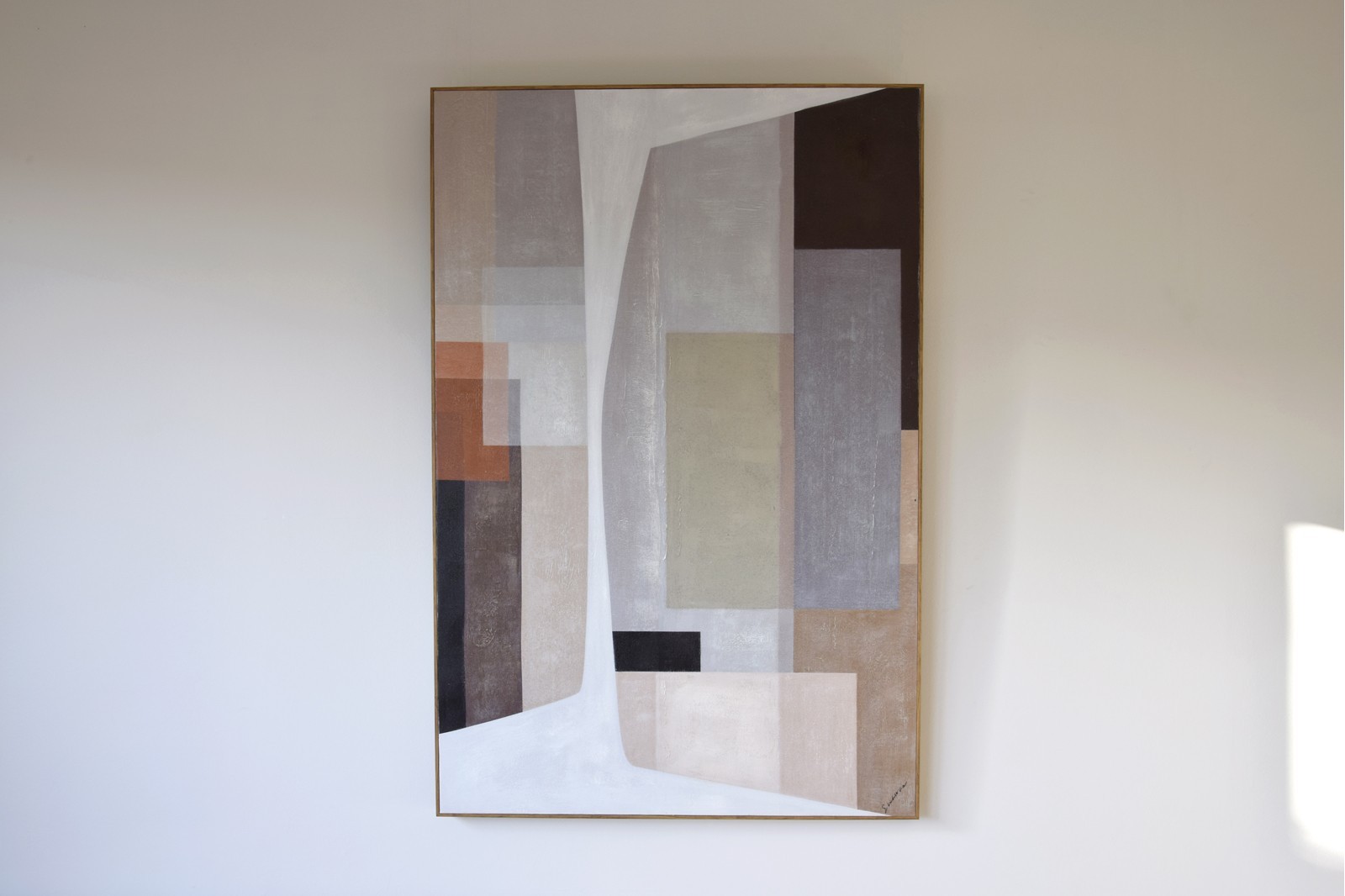 CUADRO ABSTRACTO CALIDOS N2. CON MARCO