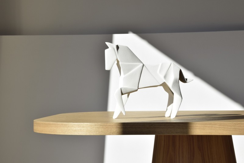 CABALLO CERAMICA BLANCO MATE TEXTURA PQ