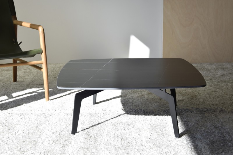 COFFEE TABLE N.00 METAL STONE BLACK | VP Interiorismo