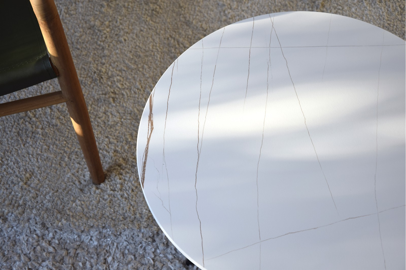 MESA AUXILIAR N.01, METAL,PIEDRA, BLANCO