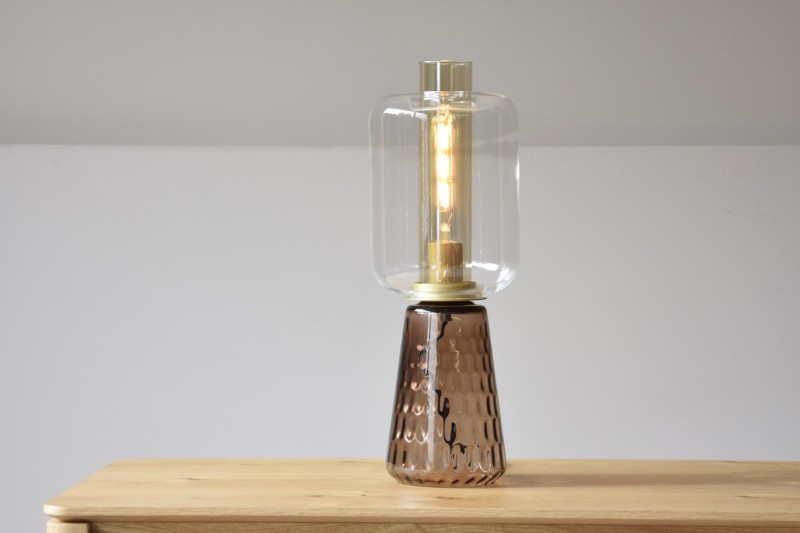 TABLE LAMP COLLECTION CANDIL. AMBER GLASS. LED | VP Interiorismo