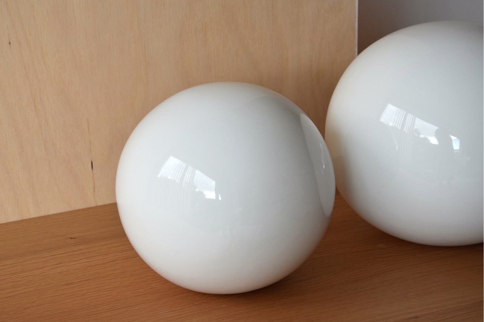 BOLA CERAMICA LISA BLANCO BRILLO XL