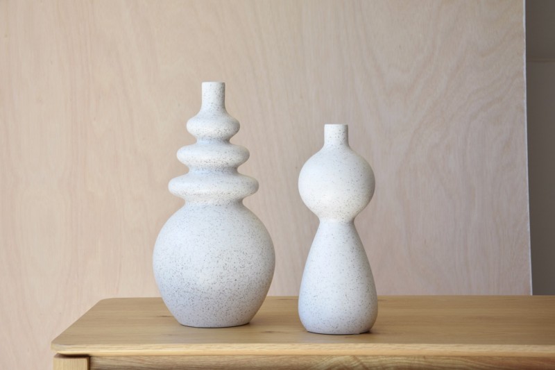 SPECKLE EARTH COLLECTION: CERAMIC VASES | VP Interiorismo
