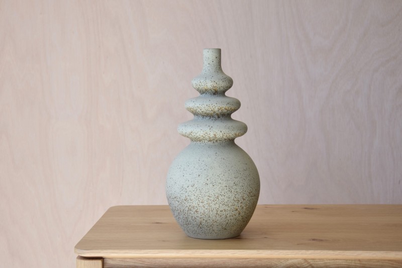 VASE CERAMIQUE. COLLECTION TERRE VERT. GRANDE | VP Interiorismo