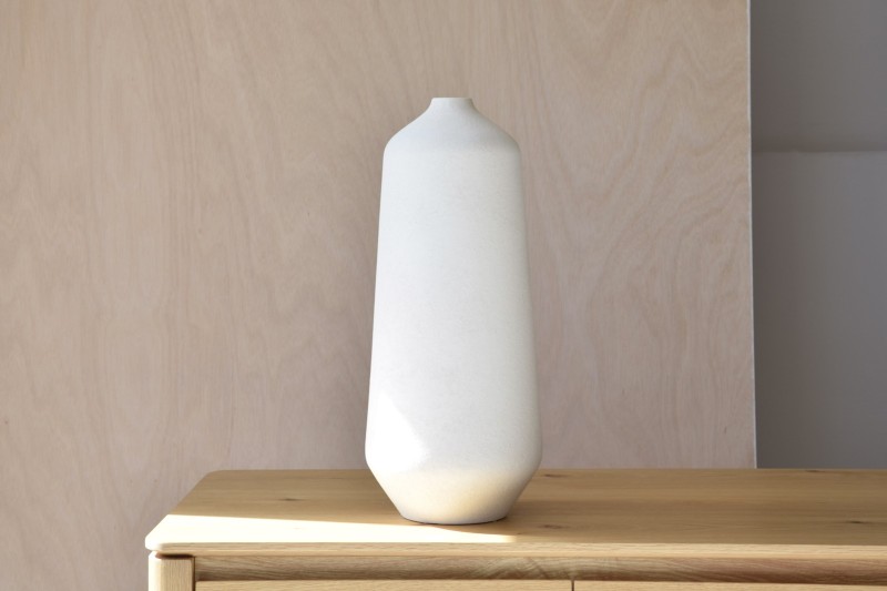 CERAMIC VASE. CIES COLLECTION. WARM WHITE. LARGE | VP Interiorismo