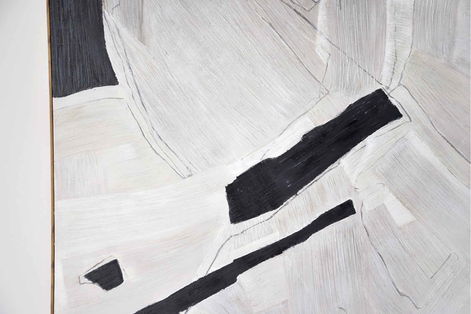 CUADRO ABSTRACCION EN GRIS N1. CON MARCO