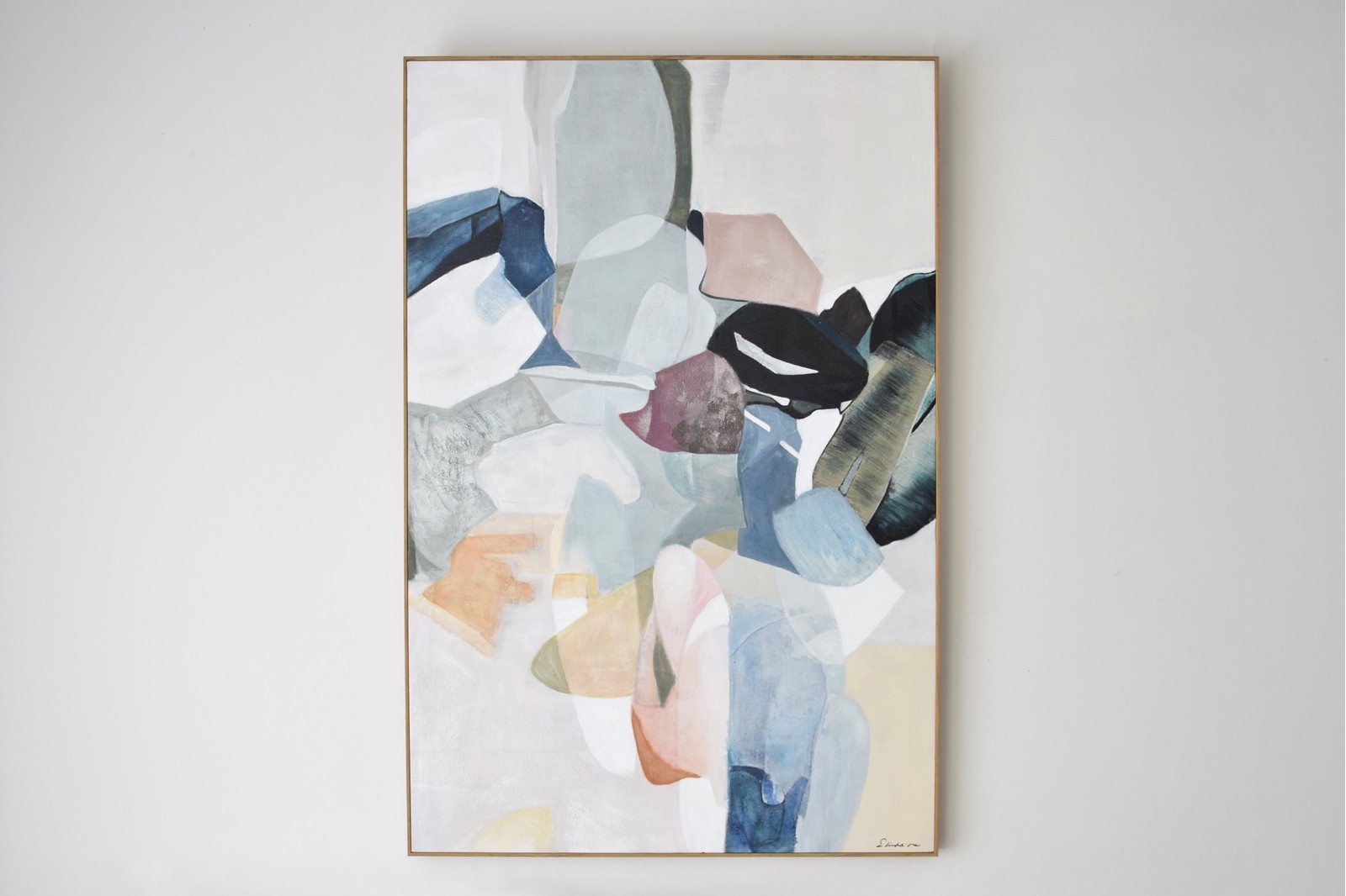 CUADRO ABSTRACTO ALEGRA N2. CON MARCO