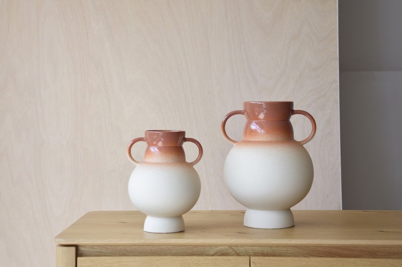 ITACA COLLECTION. DARK ORANGE: CERAMIC VASES | VP Interiorismo