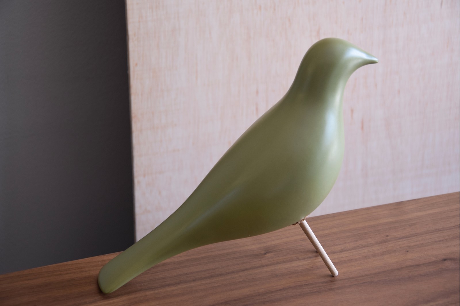 PÁJARO CERÁMICA VERDE MATE