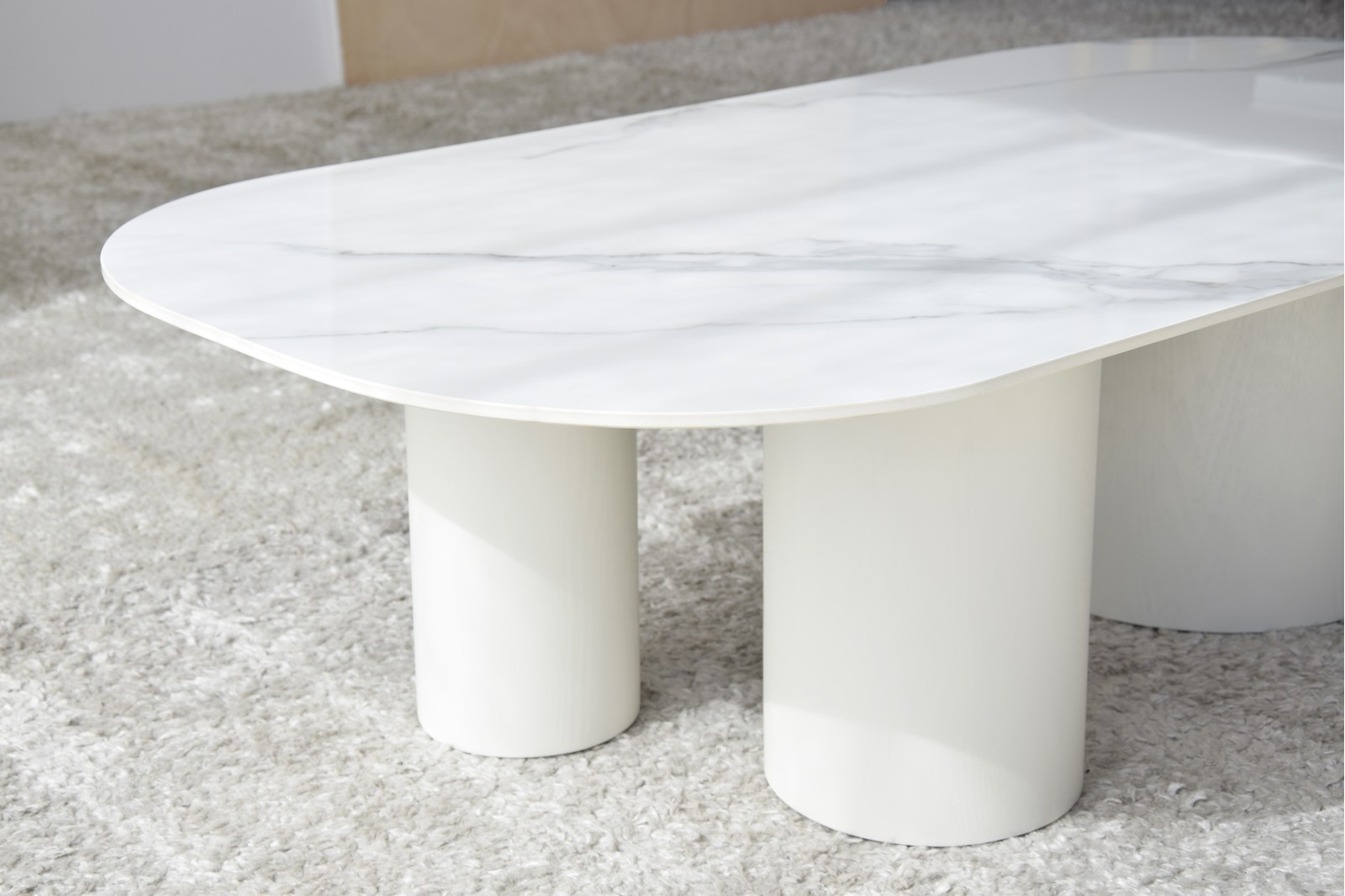 MESA DE CENTRO NORTE. BLANCO, GRIS