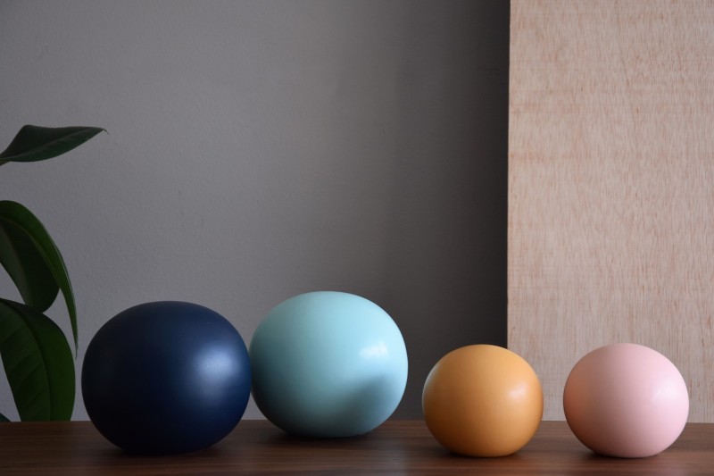 BOULE EN CERAMIQUE. BLEU FONCE | VP Interiorismo