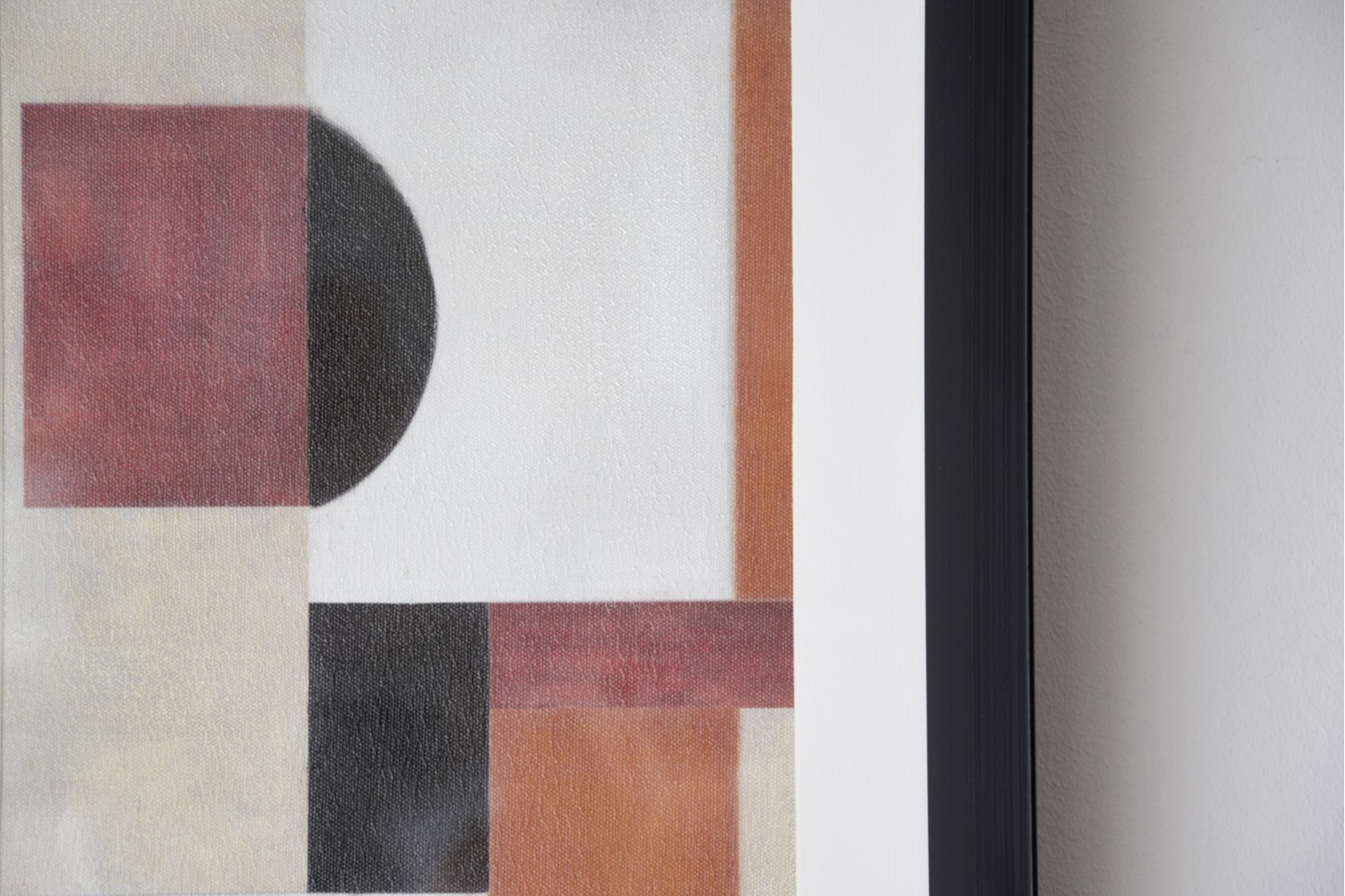 CUADRO ABSTRACTO GEOMETRIA OCRE N.2