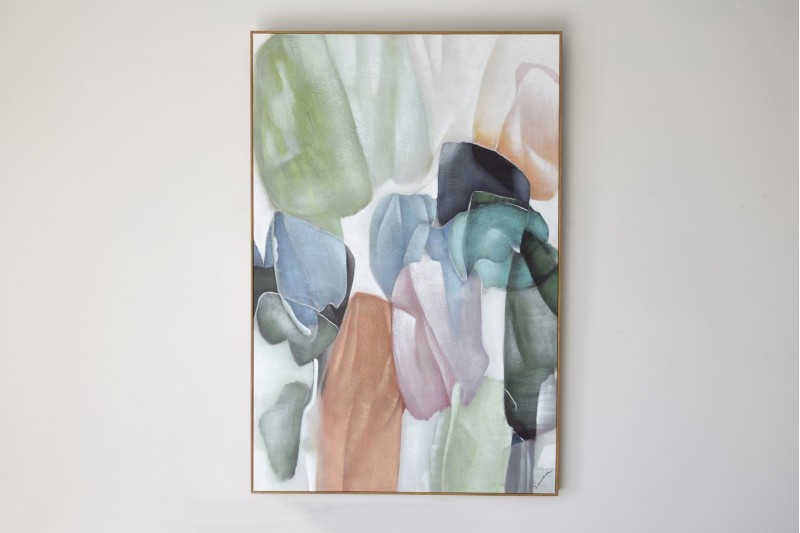 PEINTURE ABSTRAITE ALEGRA N.3 AVEC CADRE | VP Interiorismo