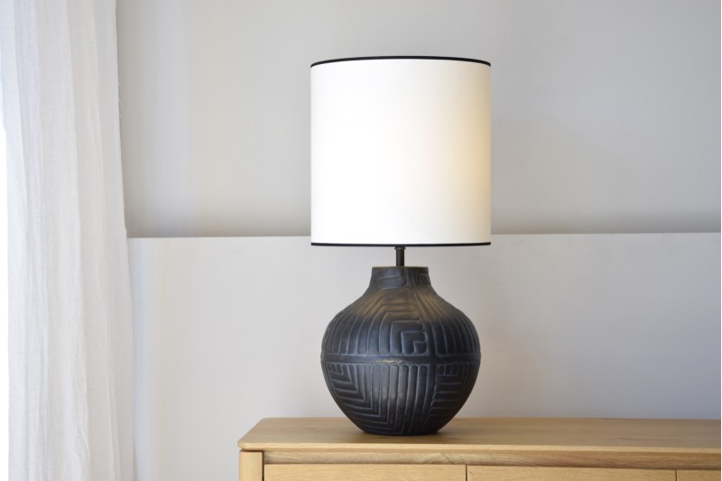 METAL TABLE LAMP N3 WITH SHADE | VP Interiorismo
