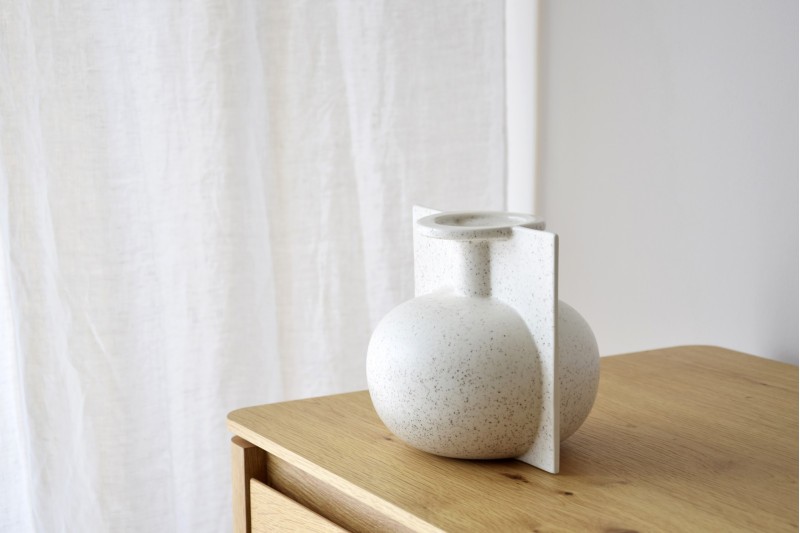 JARRON CERAMICA COLECCION LAGO. PEQUENO