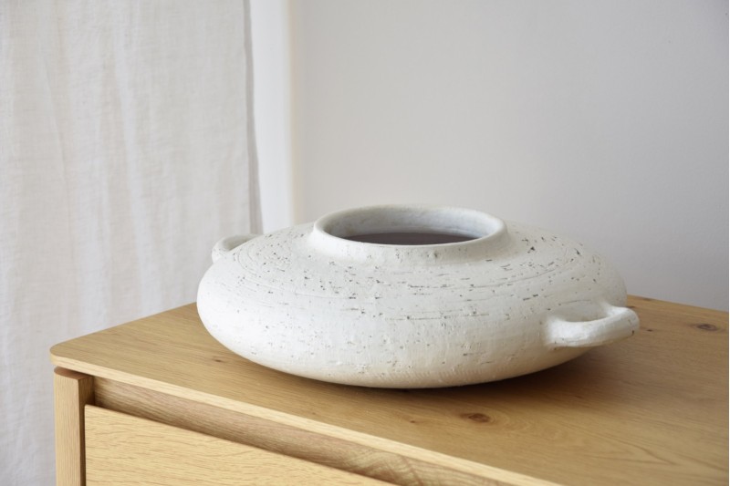 CENTREPIECE ILDA. CERAMIQUE BLANC MAT | VP Interiorismo