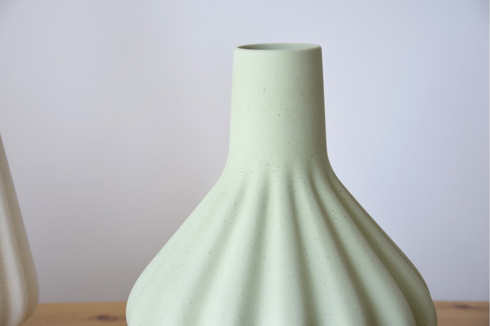 JARRON CERAMICA FUELLE. VERDE TEXTURA