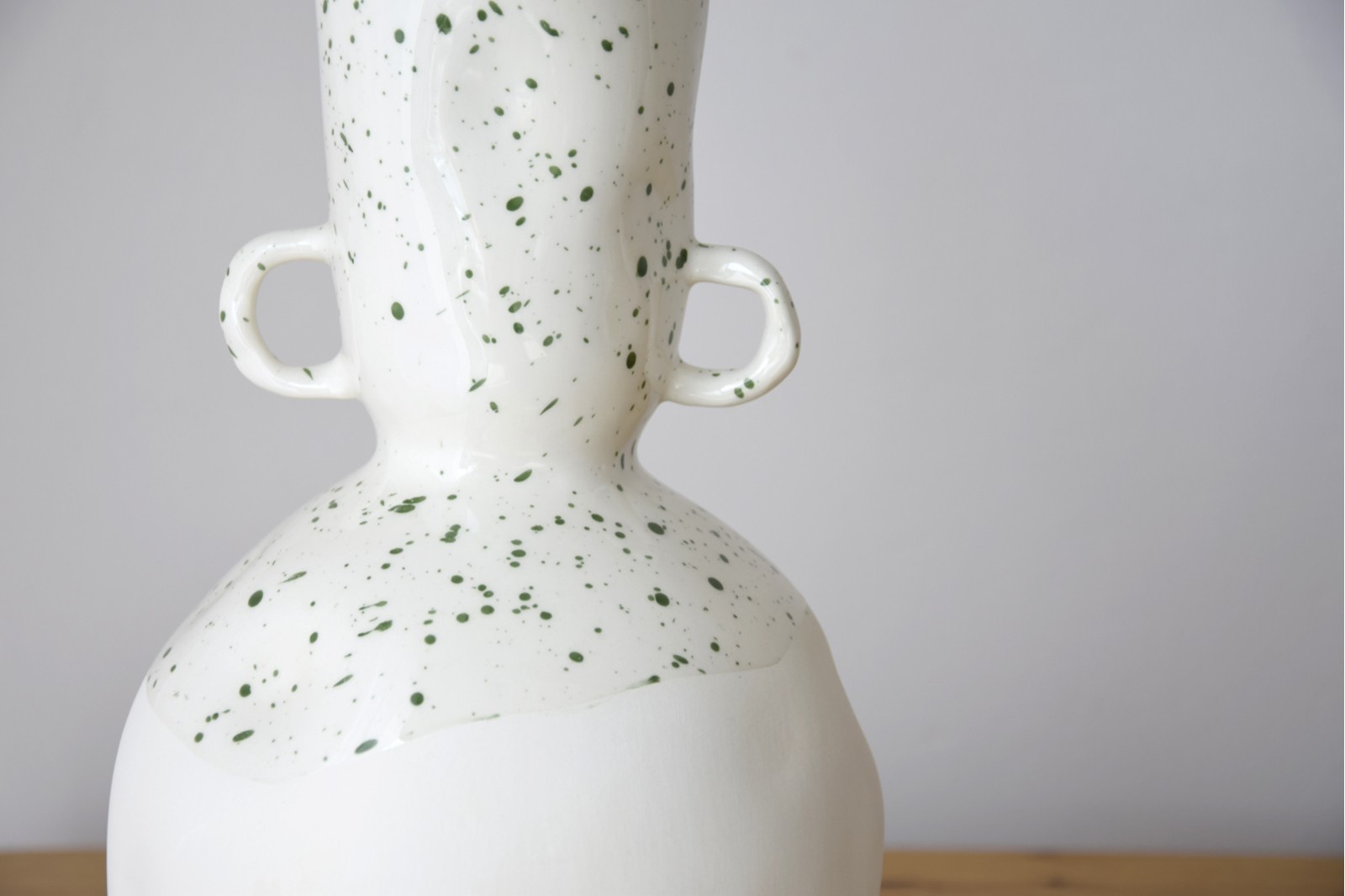 JARRON CERAMICA ANNA: CHACOTA Y VERDE