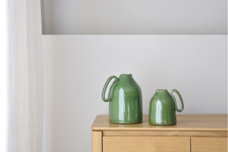 BELA COLLECTION: GREEN CERAMIC JARS | VP Interiorismo