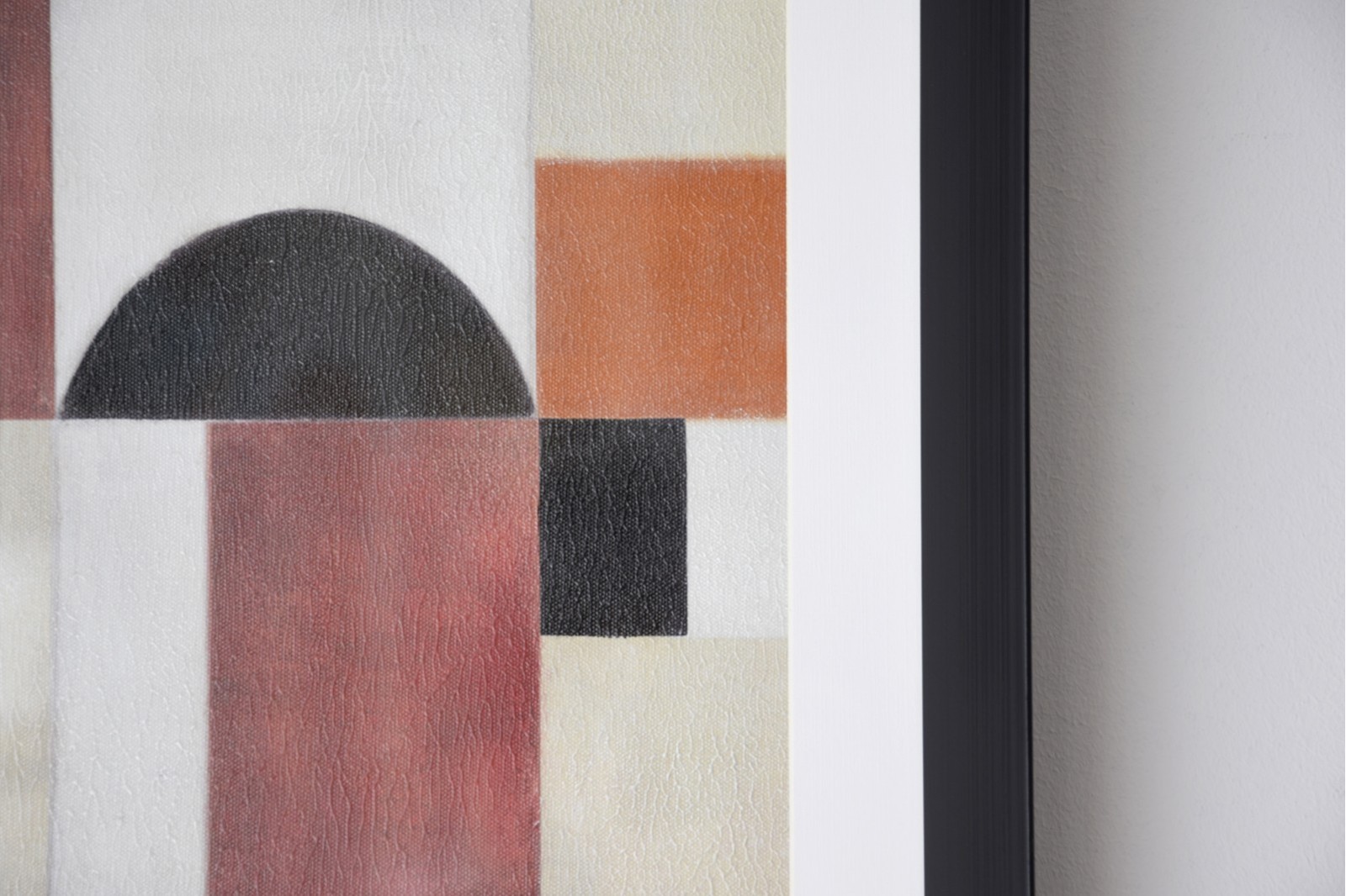 CUADRO ABSTRACTO GEOMETRIA OCRE N.4