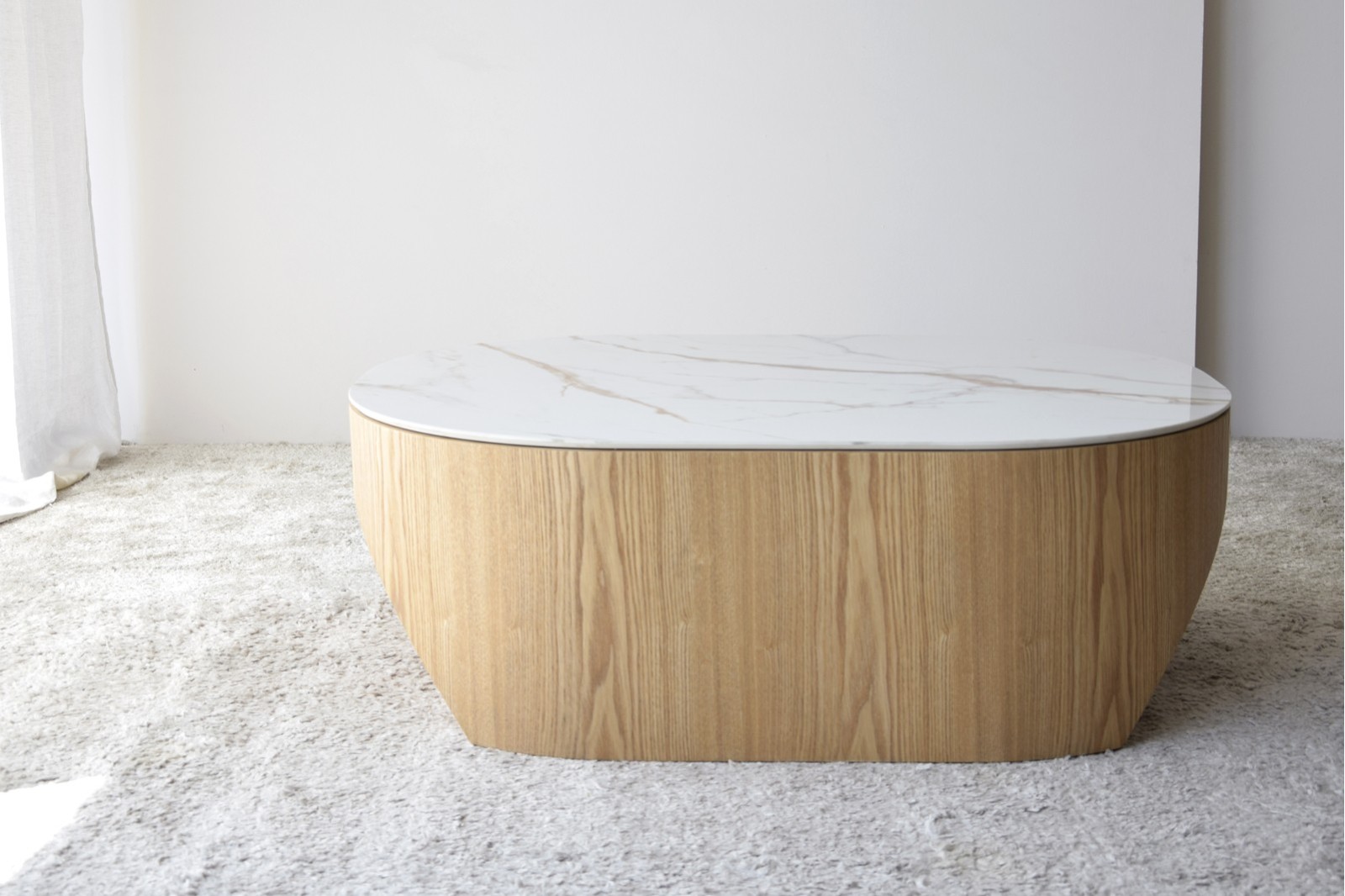 MESA DE CENTRO NORA. NATURAL,BLANCO,OCRE