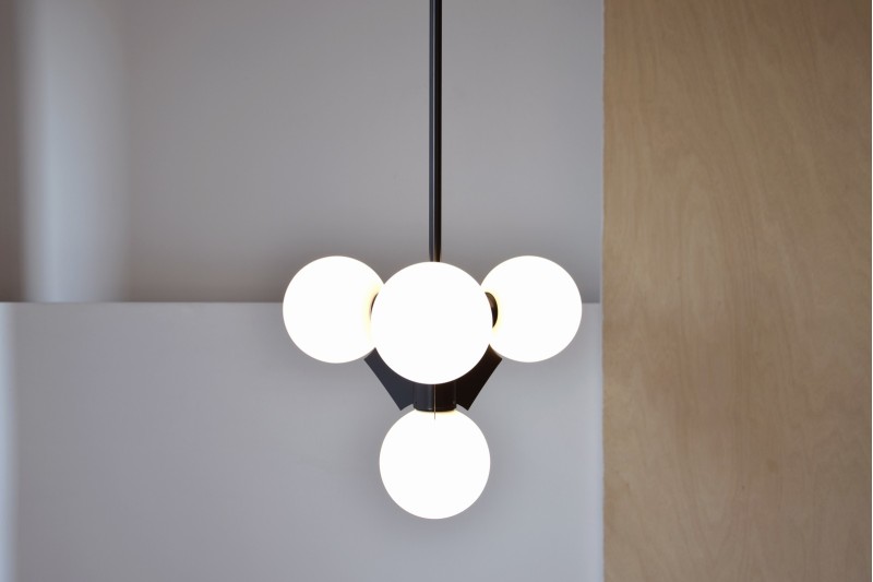 CEILING LAMP START. GLASS AND METAL. LED | VP Interiorismo