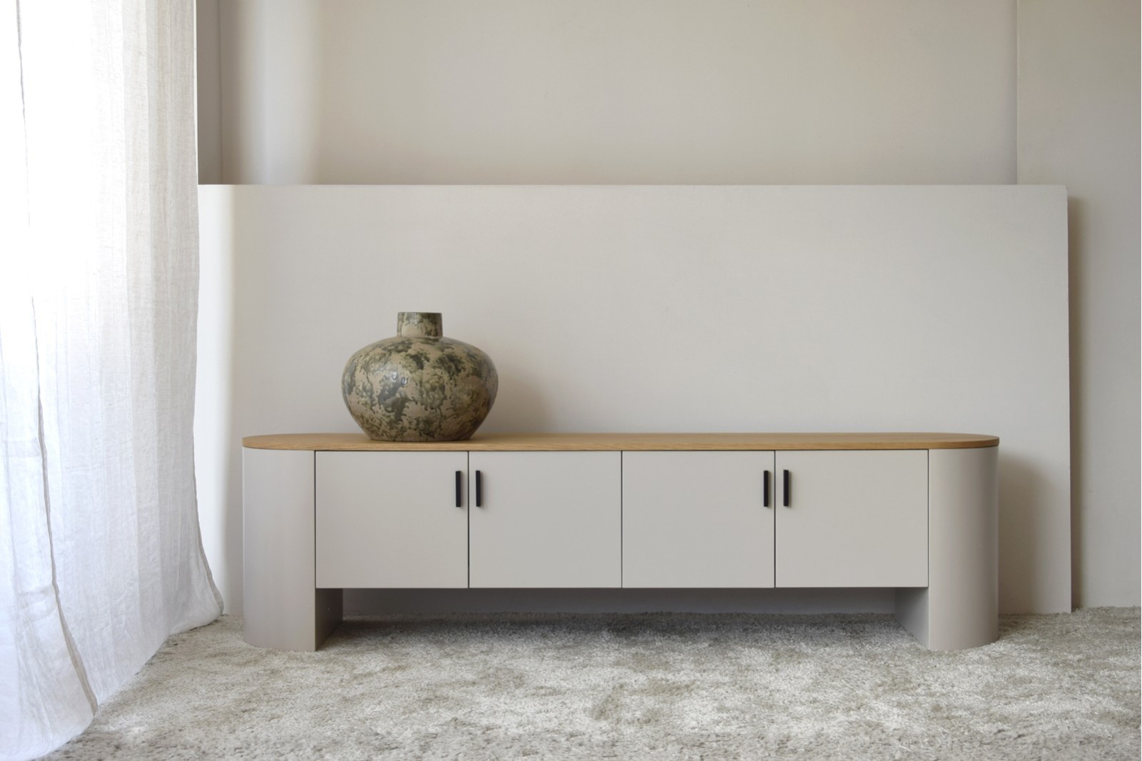 MUEBLE TV COL.TEA. GRIS ARENA Y ROBLE