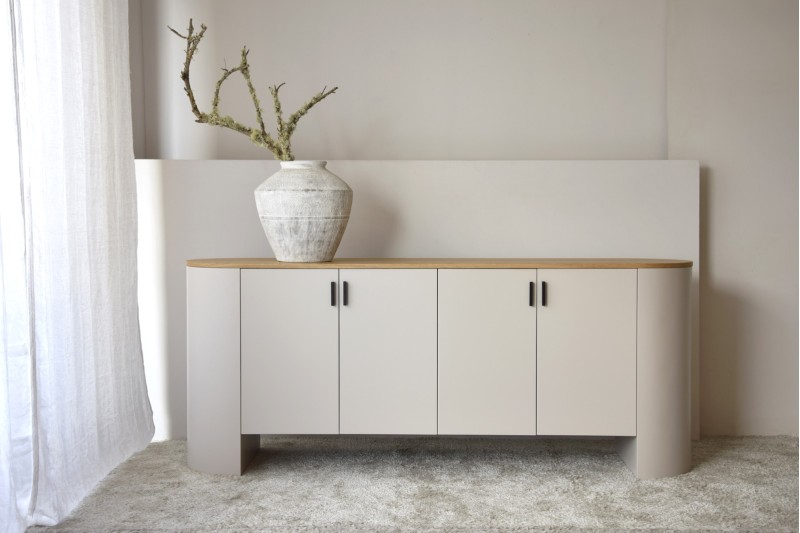 BUFFET COLLECTION TEA. GRIS SABLE ET CHENE | VP Interiorismo