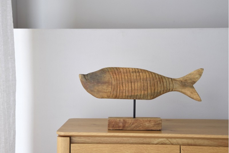 MARINE. PIECE EN BOIS SCULPTEE A LA MAIN. PETIT | VP Interiorismo