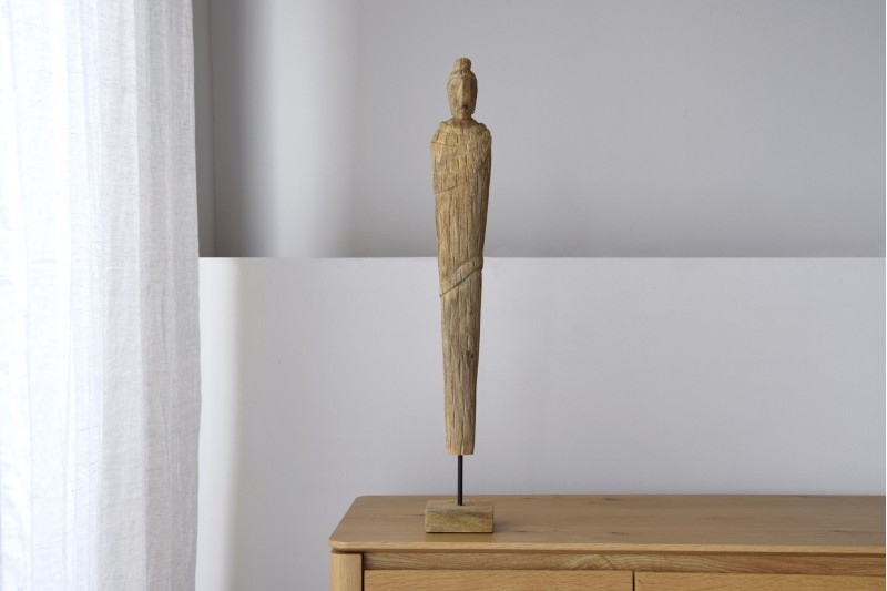 MONK .HAND CARVED WOOD. LARGE | VP Interiorismo