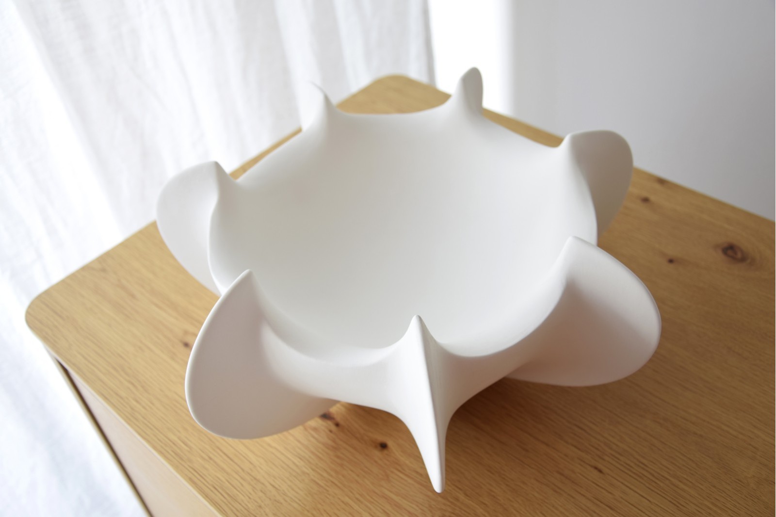 CENTRO CERAMICA CORAL. BLANCO.