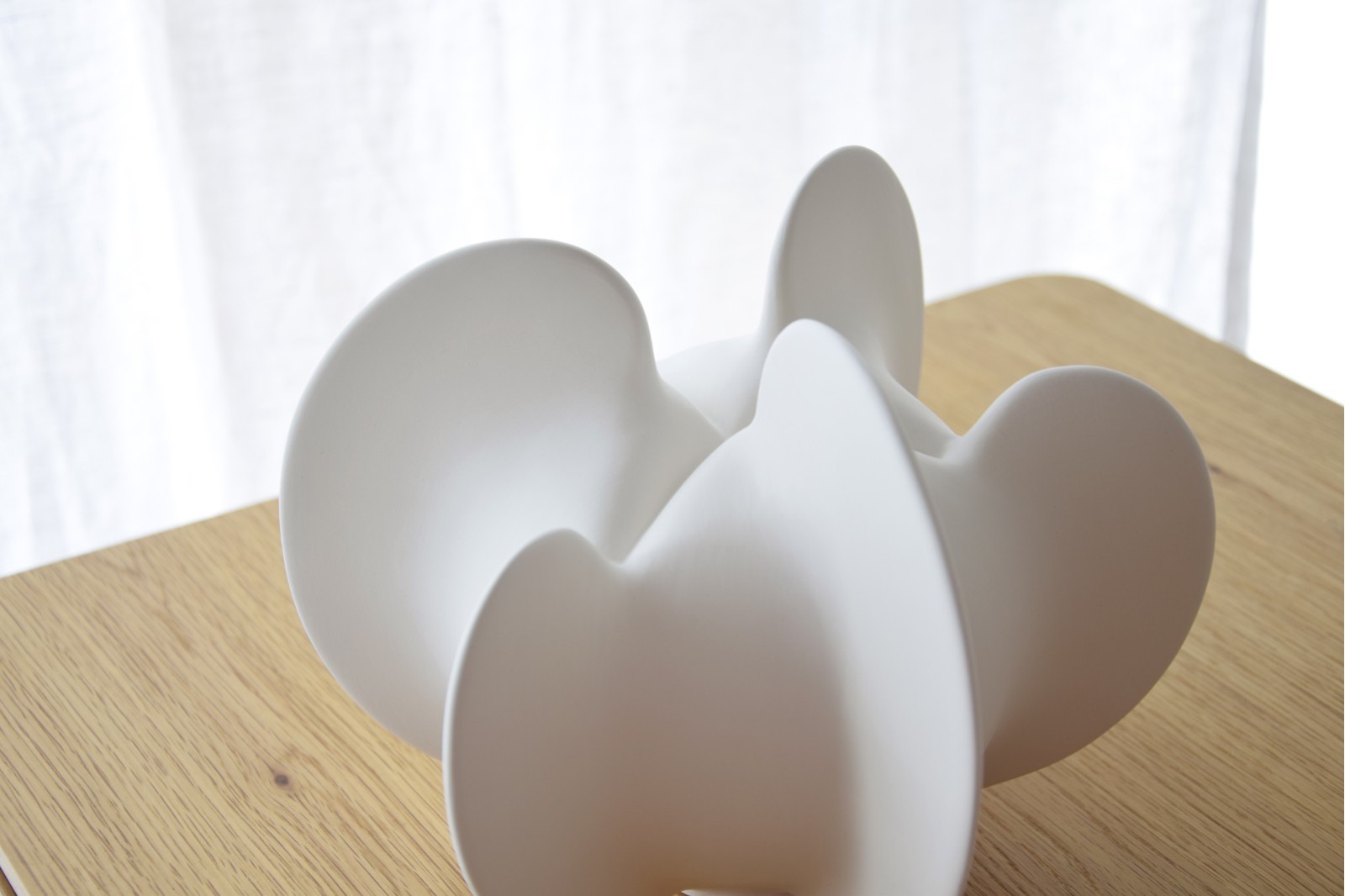 BOLA CERÁMICA CORAL. BLANCA. GRANDE