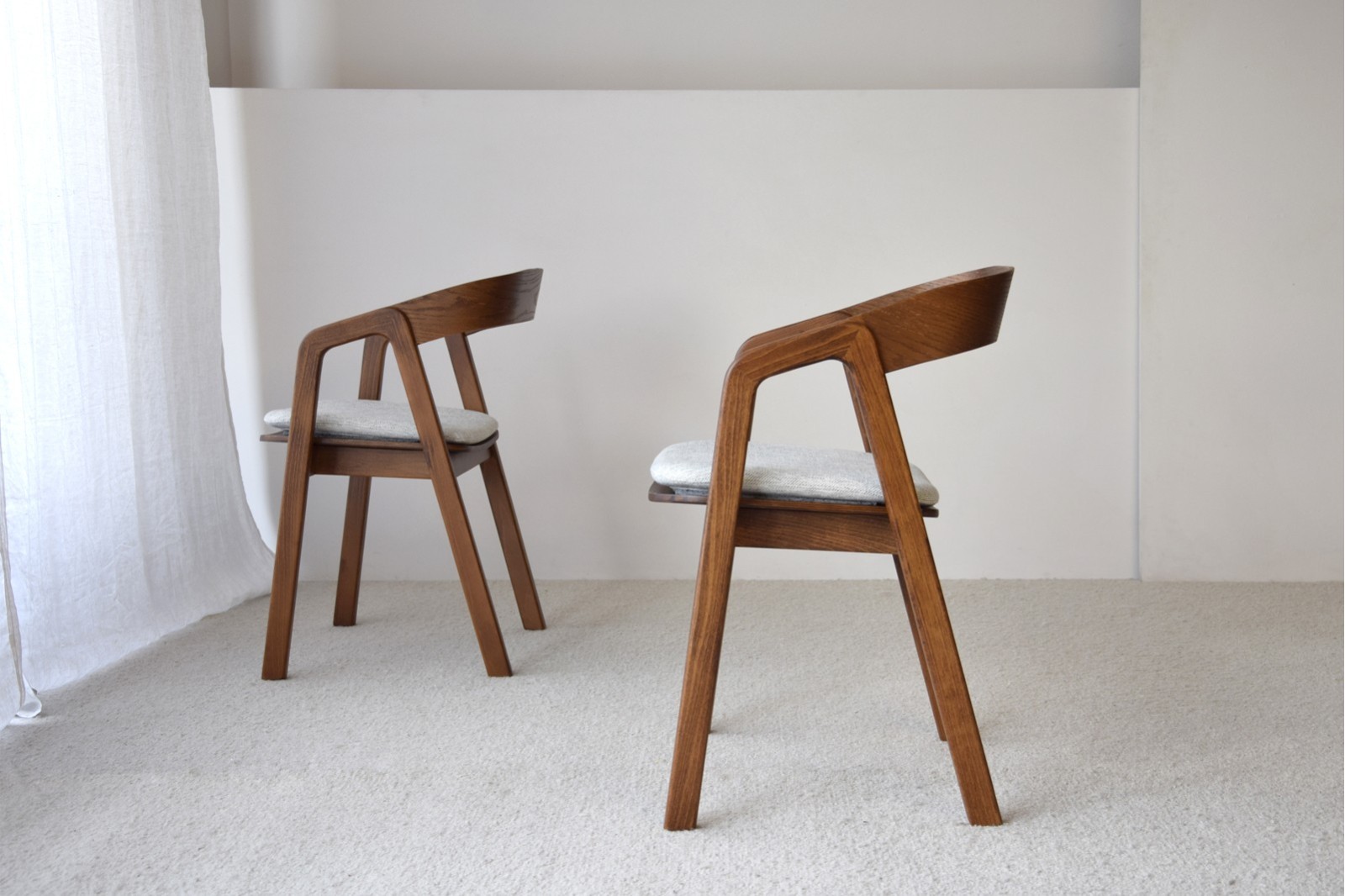 SET 2 SILLAS NOA.MADERA. MARRON GRIS