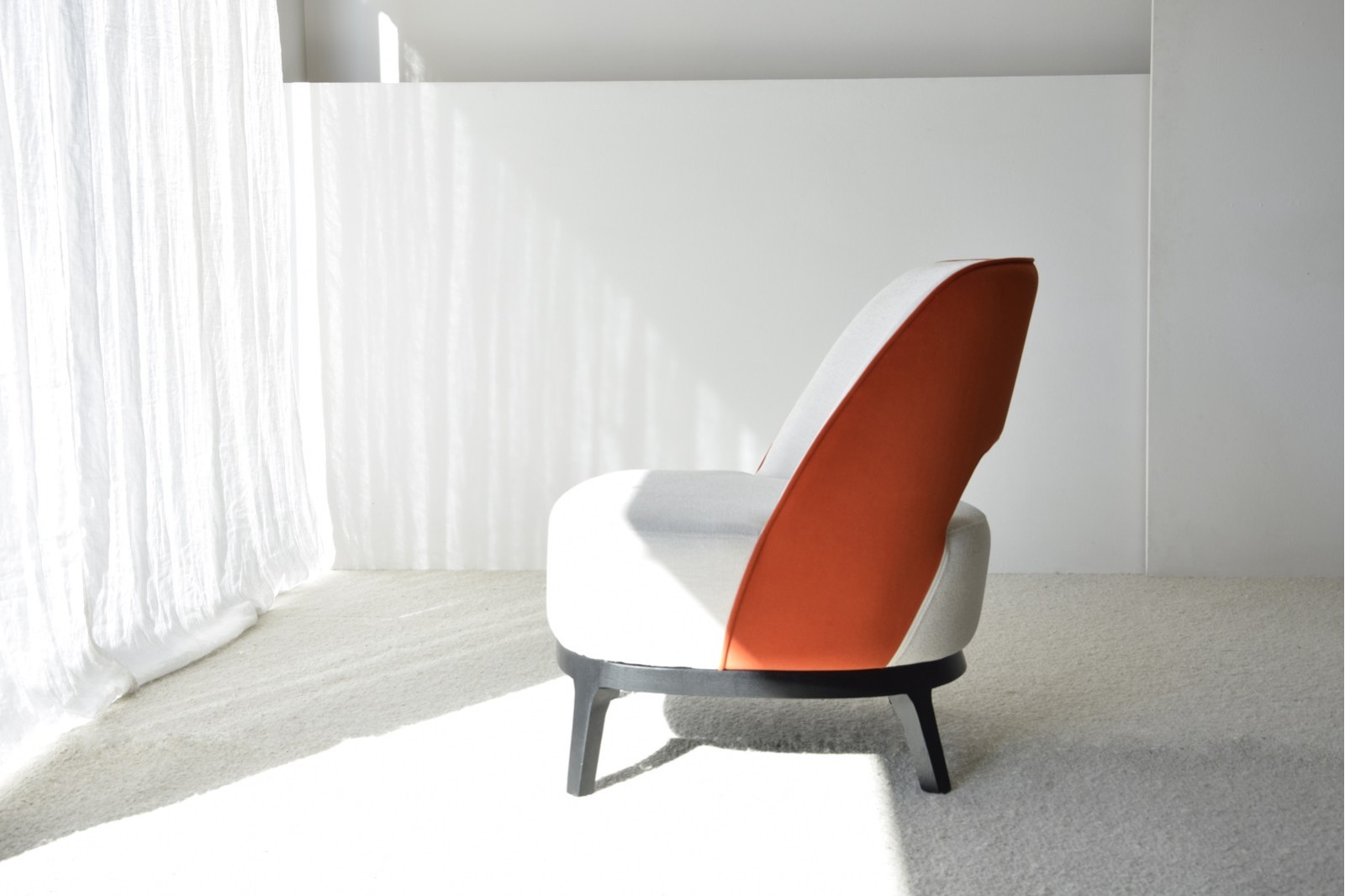 BUTACA DOBLE TAPIZADO ROJO BEIGE