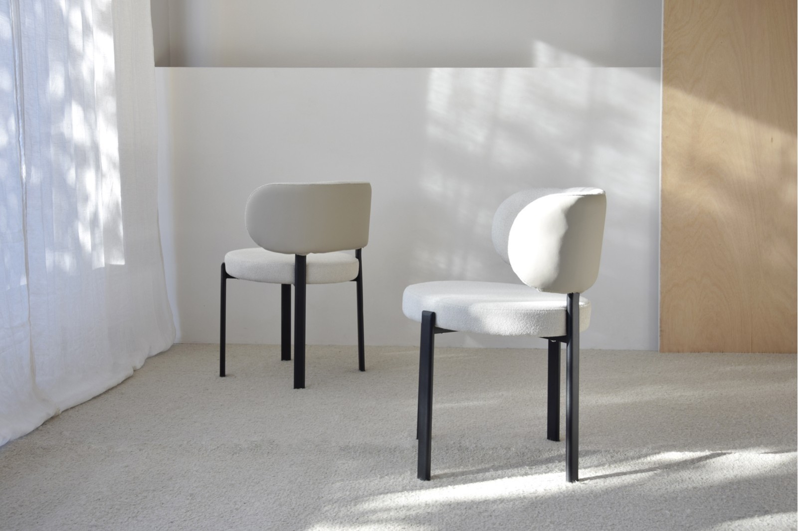 SET 2 SILLAS COMEDOR BLANCO TEXTURA.BERN