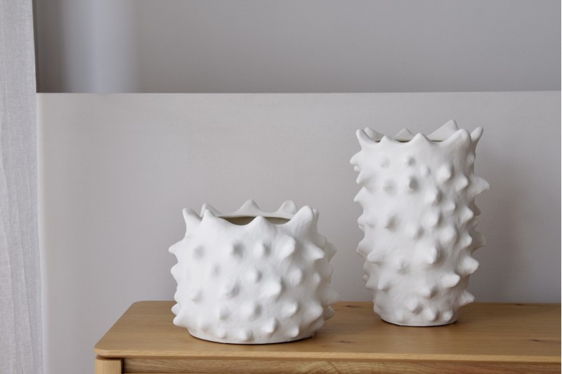 WHITE SUN COLLECTION: CERAMIC VASES | VP Interiorismo