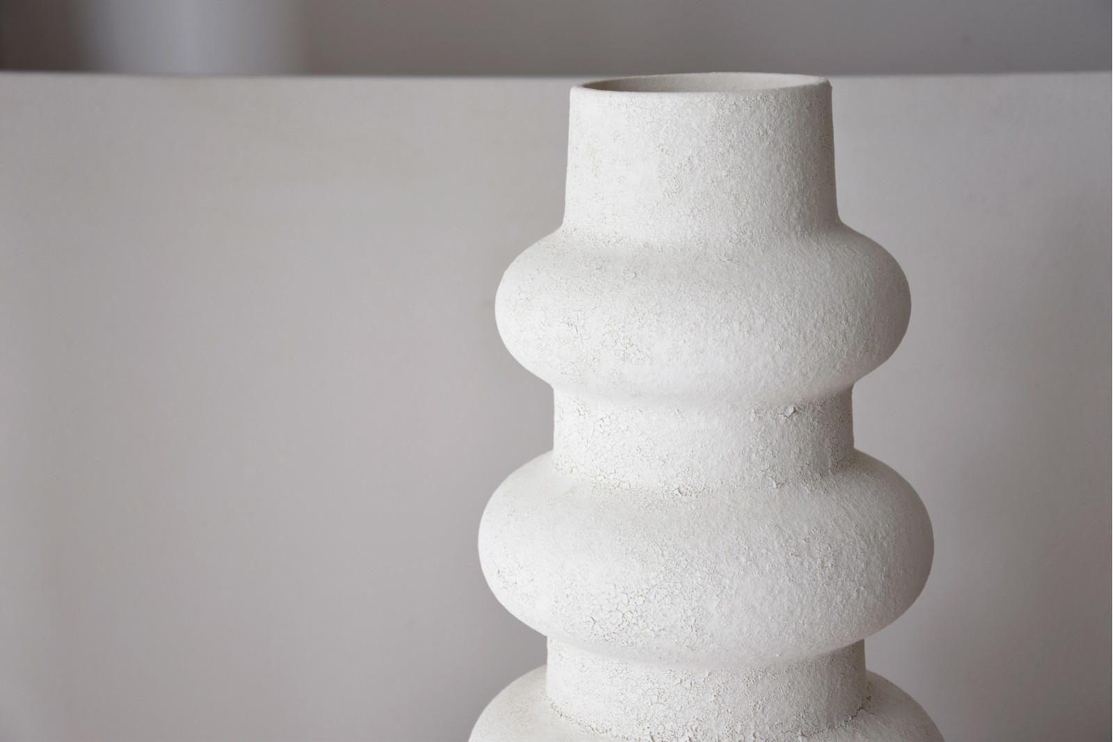 JARRON CERAMICA COL. SONG. BLANCO. ALTO