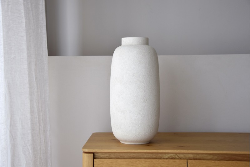 JARRON CERAMICA COL. DUBAI. BLANCO.ALTO