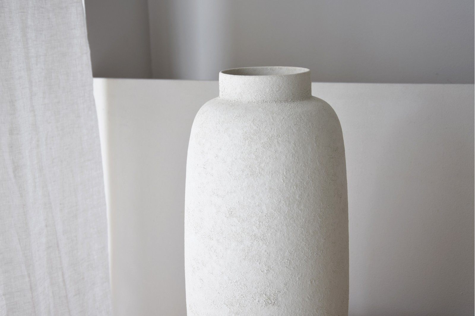 JARRON CERAMICA COL. DUBAI. BLANCO.ALTO