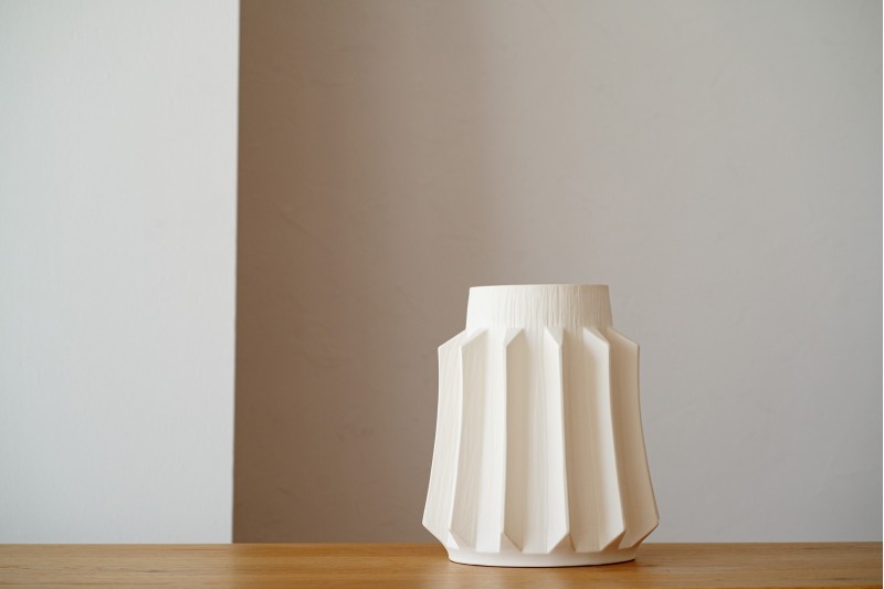 VASE EN CERAMIQUE COLLECTION GRECE. BLANC | VP Interiorismo