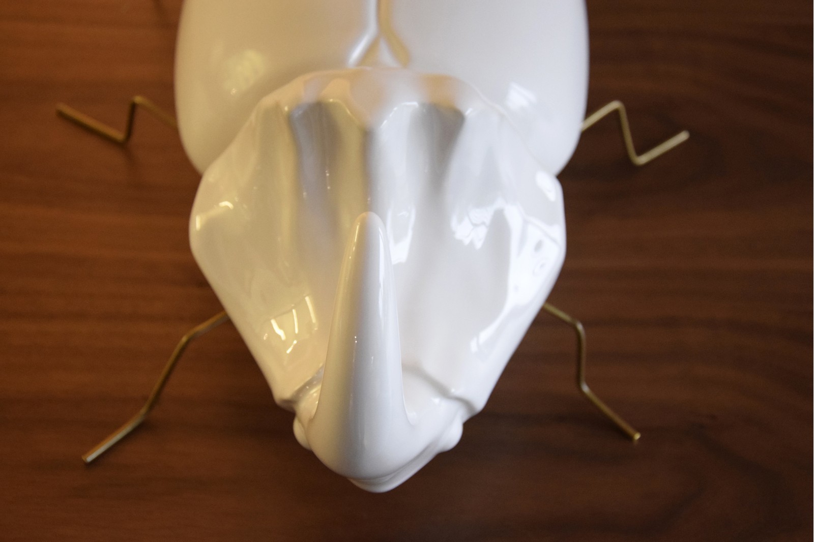 ESCARAVELLO CORNO CERAMICA BLANCO BRILLO