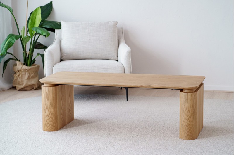 TABLE BASSE LIGNE. FRENE NATUREL | VP Interiorismo