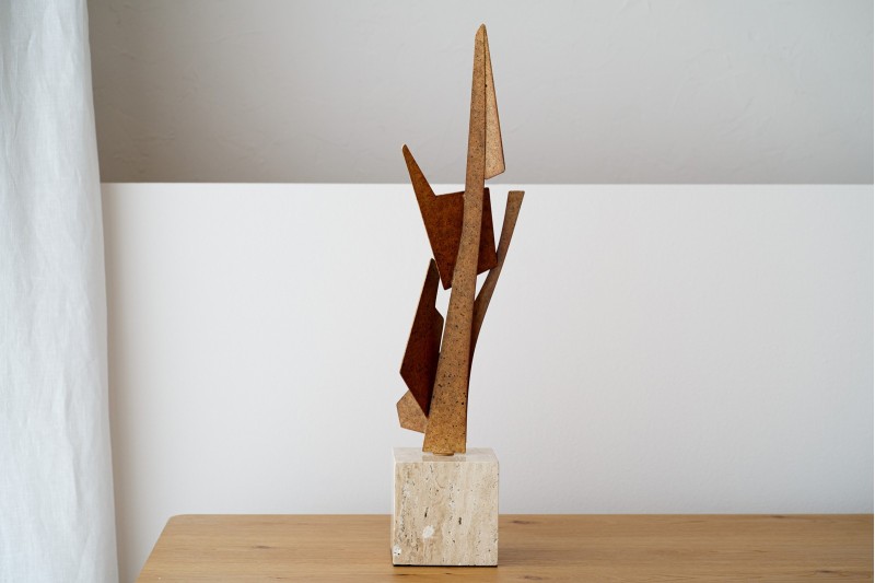 SCULPTURE ABSTRACTION N2.RUSTY METAL | VP Interiorismo