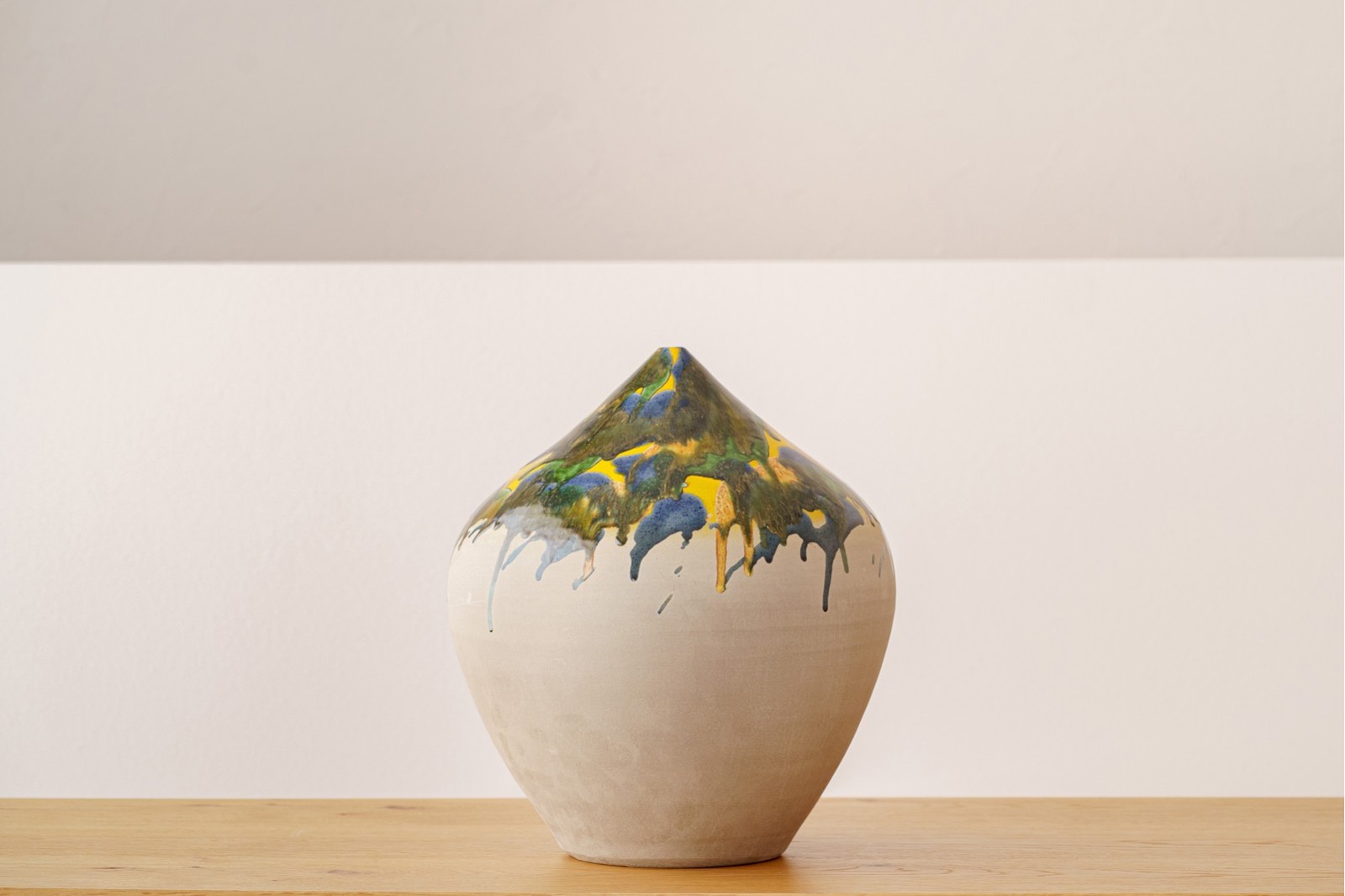 JARRON CERAMICA COLECCION BOSQUE. BAJO