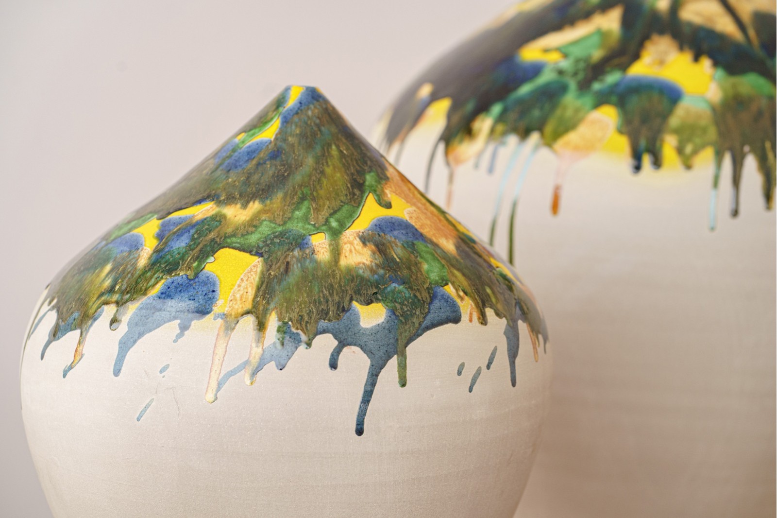 JARRON CERAMICA COLECCION BOSQUE. BAJO