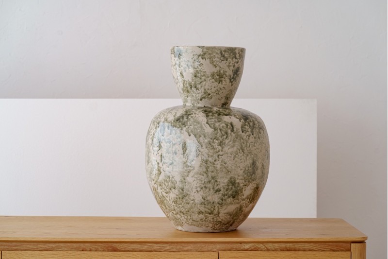 CERAMIC VASE. MOSS COLLECTION. LARGE | VP Interiorismo